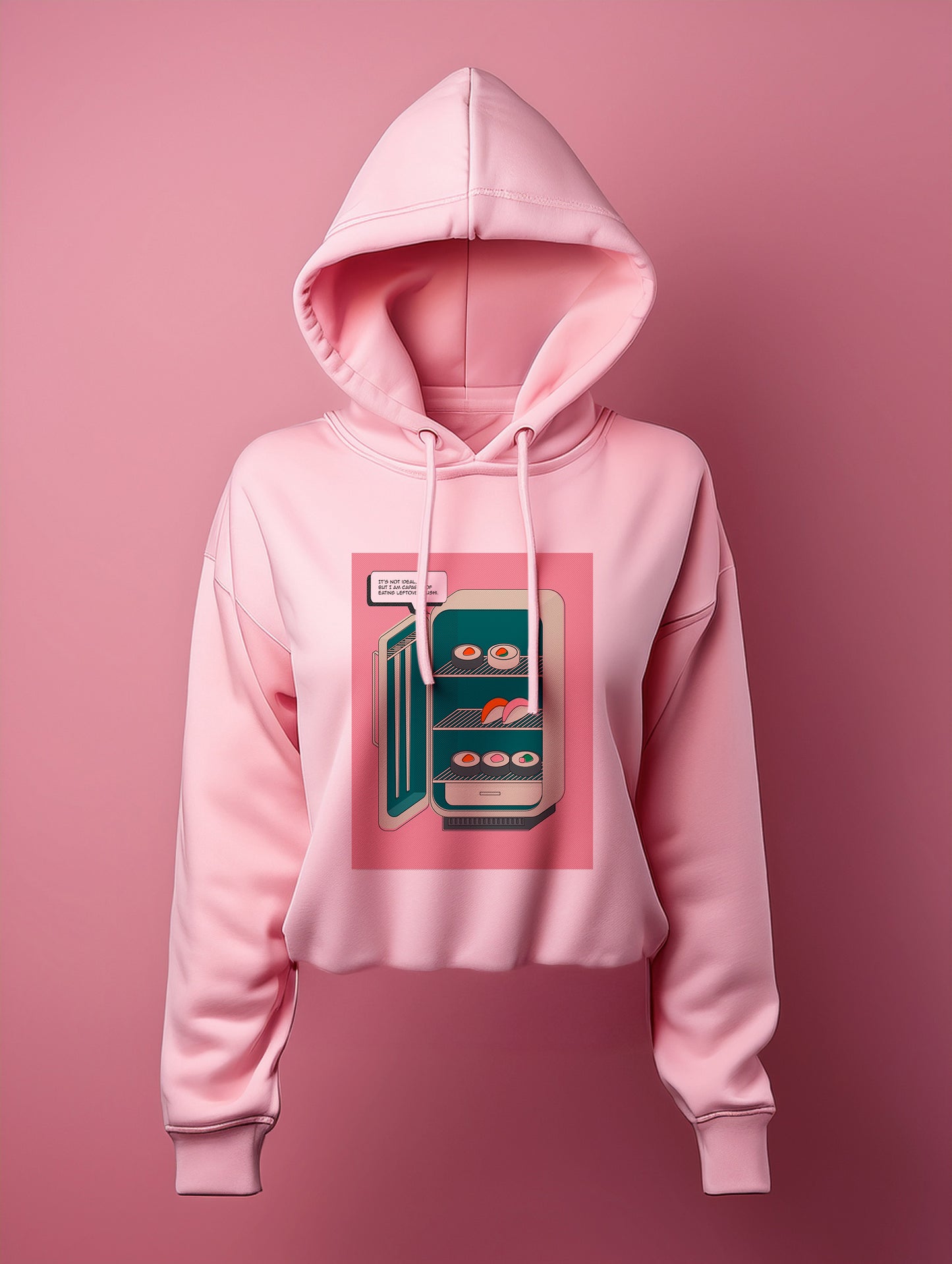 Leftover Sushi - Crop Hoodie