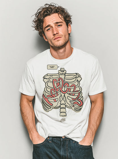Oversized Tee - Hello Ribcage Empty Inside Design