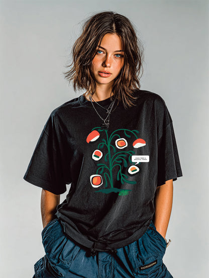 Oversized Tee — Sushi Tree