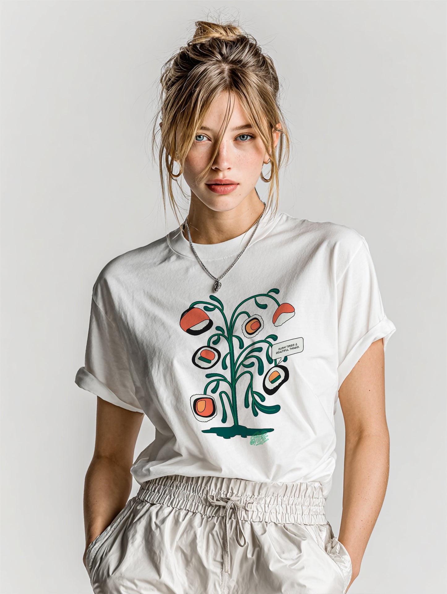 Oversized Tee — Sushi Tree