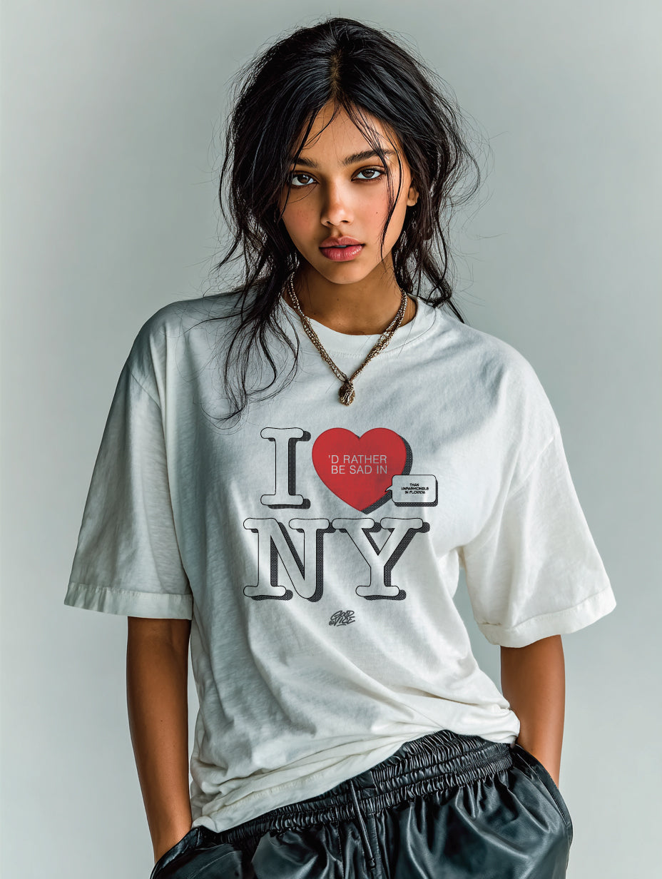 Sad in NY - Oversized Tee